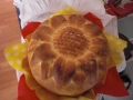 Butterzopf als Sonnenblume