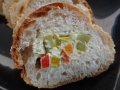 Gefülltes Brot mit Gemüse